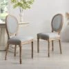 Lainston Set Of 2 Classic Limewashed Wooden Dining Chairs, Grey 1 Lainston Set Of 2 Classic Limewashed Wooden Dining Chairs, Grey -FINZ Furniture Shop DCH 88 GREY 2P main