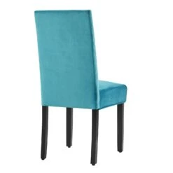 Maidwell Set Of 2 Air Blue Velvet Dining Chairs -FINZ Furniture Shop DCH LW8116 ABLUEVEL 2P 4