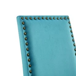Maidwell Set Of 2 Air Blue Velvet Dining Chairs -FINZ Furniture Shop DCH LW8116 ABLUEVEL 2P detail1