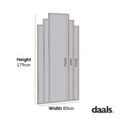 Sonia Black Metal Frame Art Deco Full Length Floor Mirror 179 X 80 Cm 13 Sonia Black Metal Frame Art Deco Full Length Floor Mirror 179 X 80 Cm -FINZ Furniture Shop DImensioncal Drawings Feb 2023 MIRR 175