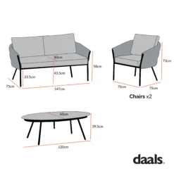 Montebello 4-Seater Outdoor Black Rope And Aluminium Sofa Set With Grey Ceramic Coffee Table 21 Montebello 4-Seater Outdoor Black Rope And Aluminium Sofa Set With Grey Ceramic Coffee Table -FINZ Furniture Shop Dimensional Drawings APR 2023 OD SF 1029