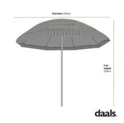 2.2M Thatch Patio Tiki Straw Parasol With Aluminium Tilt 16 2.2M Thatch Patio Tiki Straw Parasol With Aluminium Tilt -FINZ Furniture Shop Dimensional Drawings APR 2023 TIKIPARASOL