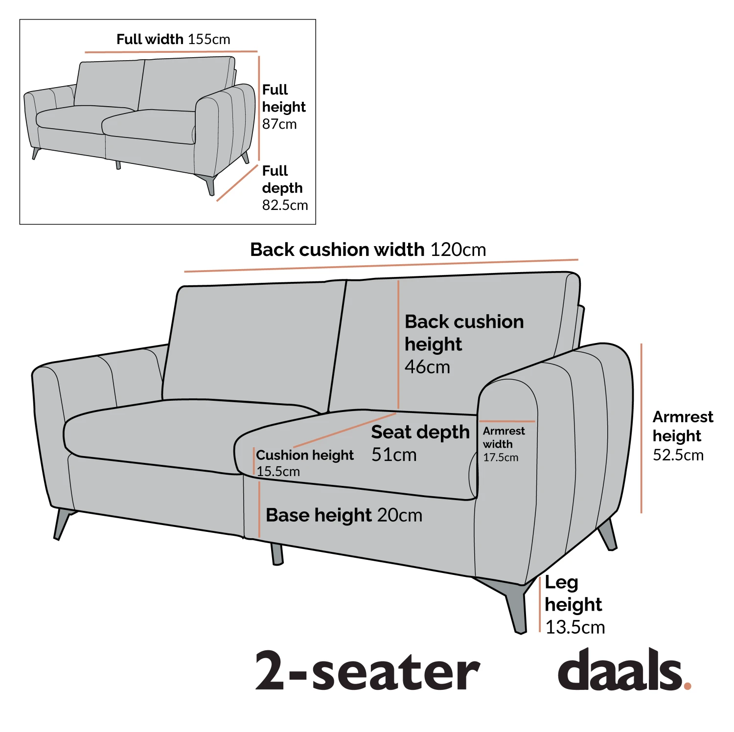 Noak 2-Seater Grey Faux Leather Sofa With Chrome Legs 16 Noak 2-Seater Grey Faux Leather Sofa With Chrome Legs - Image 14