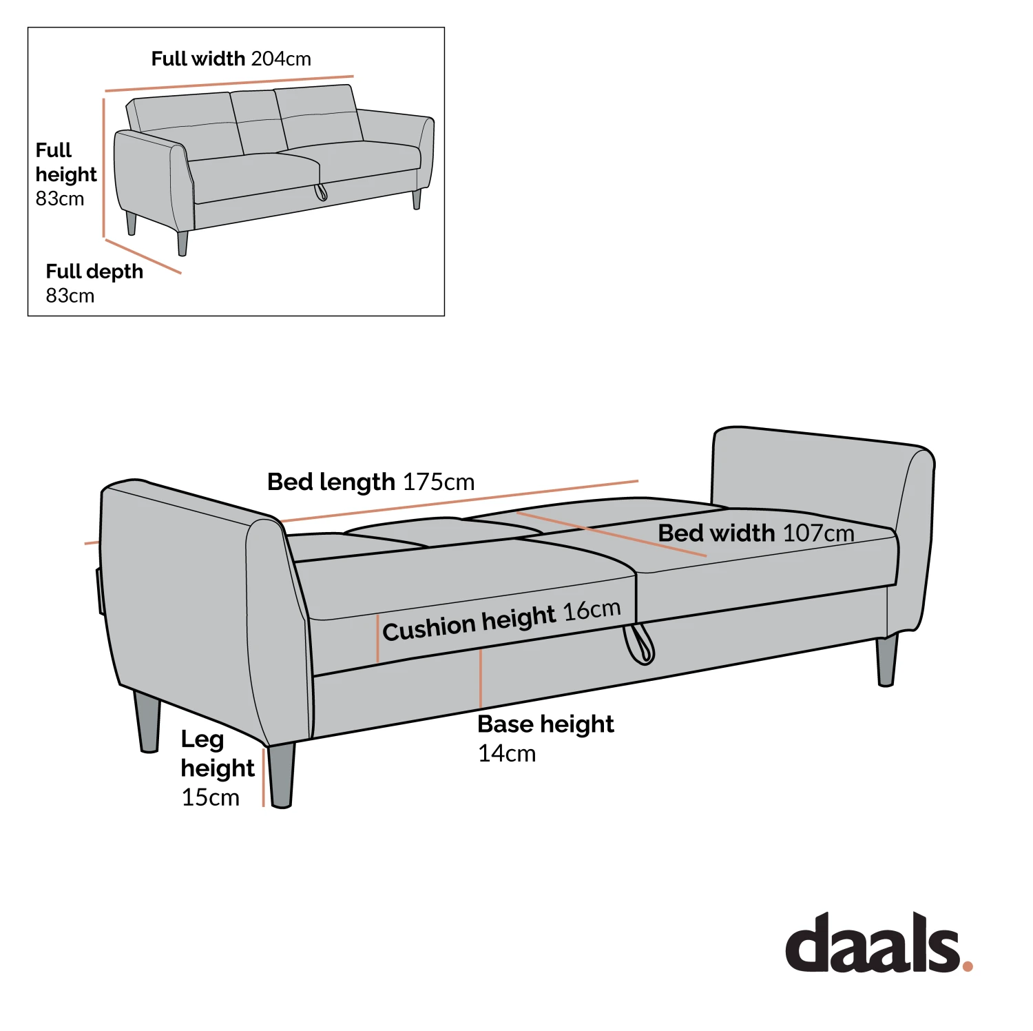 Latimer Grey Faux Leather 3-Seater Storage Sofa Bed 11 Latimer Grey Faux Leather 3-Seater Storage Sofa Bed - Image 10