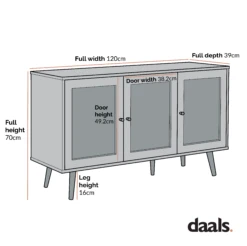 Frances Woven Rattan 3-Door Sideboard, White 16 Frances Woven Rattan 3-Door Sideboard, White -FINZ Furniture Shop Dimensional Drawings AUGUST 2022 FTSB001 4fb03710 5fd9 40aa 81ef 03b7b64d9cfa