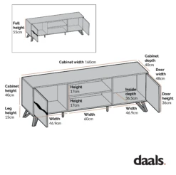 Weston Oak Effect Wide TV Unit 19 Weston Oak Effect Wide TV Unit -FINZ Furniture Shop Dimensional Drawings JUNE 2022 BSD 076