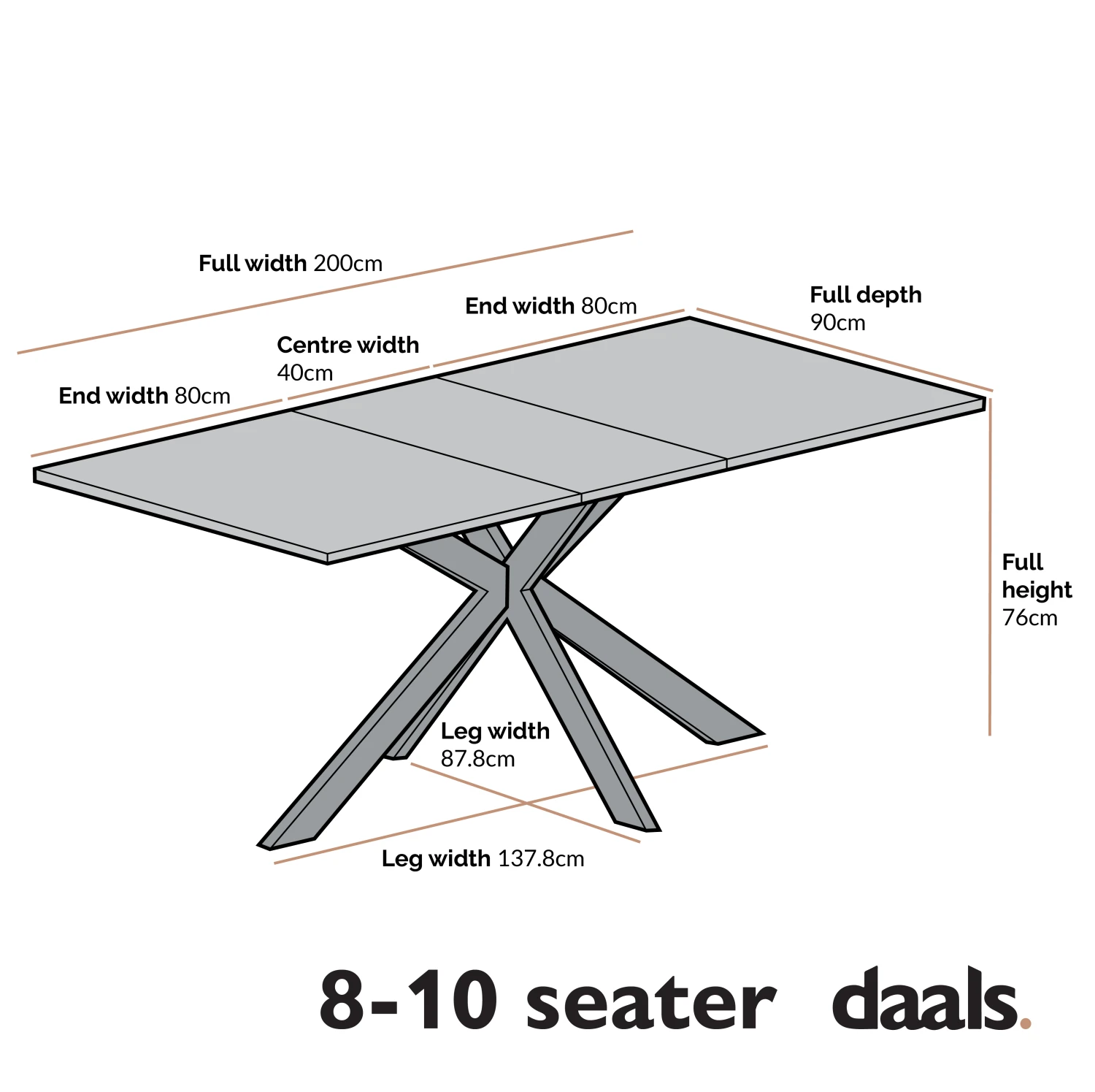 Varden White Ceramic Extending Dining Table 8 Varden White Ceramic Extending Dining Table - Image 6