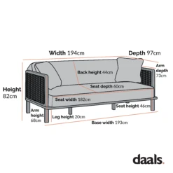 Pienza Cane Sofa Bed, Taupe Velvet With Black Frame -FINZ Furniture Shop Dimensional Drawings June 2023 LWSF 760 3c5c82aa 2881 4542 ad34 8b6337b9004a