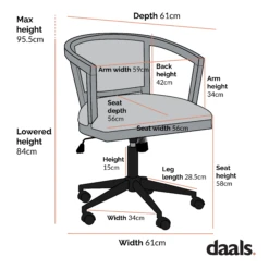 Lucia Natural Cane Swivel Desk Chair 17 Lucia Natural Cane Swivel Desk Chair -FINZ Furniture Shop Dimensional Drawings June 2023 OCH 035 1