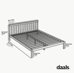 Linnelle Solid Wood Bed Frame In Grey 13 Linnelle Solid Wood Bed Frame In Grey -FINZ Furniture Shop Dimensional Drawings Mar 2023 JIN 02