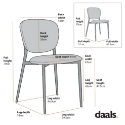Kelmarsh Set Of 2 Orange Velvet Upholstered Dining Chairs 13 Kelmarsh Set Of 2 Orange Velvet Upholstered Dining Chairs -FINZ Furniture Shop Dimensional Drawings DCH 2128 be852713 16bf 46e2 b975 fea4debe343a
