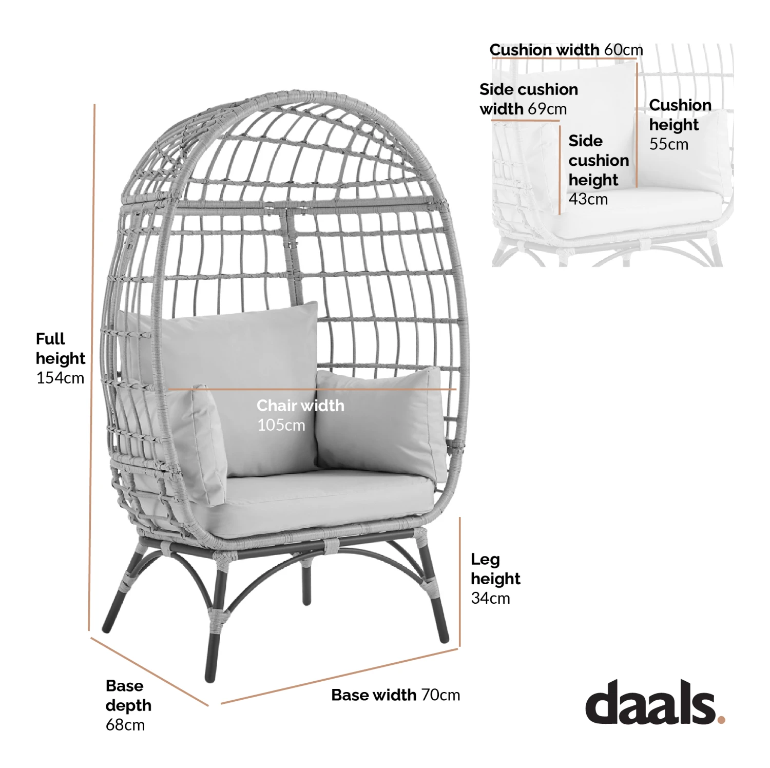 Stratford Indoor Outdoor Cocoon Loveseat 5 Stratford Indoor Outdoor Cocoon Loveseat - Image 3