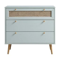 Anya Woven Rattan Chest Of 3 Drawer In Mint Colour 15 Anya Woven Rattan Chest Of 3 Drawer In Mint Colour -FINZ Furniture Shop FT COD 001 SAGE WB1
