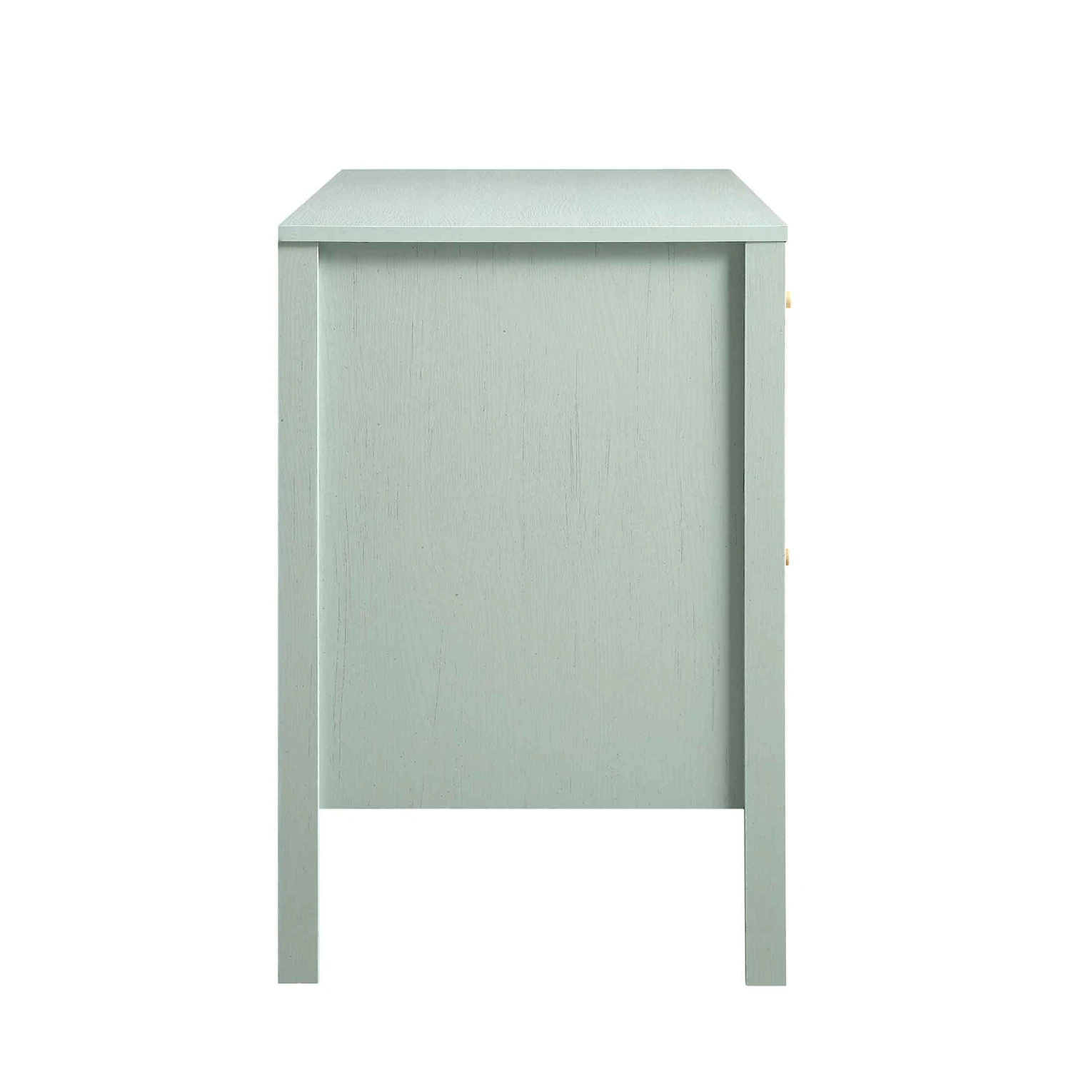 Frances Woven Rattan 3-Drawer Desk, Mint 13 Frances Woven Rattan 3-Drawer Desk, Mint - Image 11