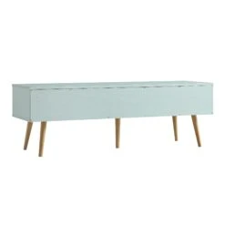 Anya Woven Rattan 3-Drawer TV Unit In Mint 20 Anya Woven Rattan 3-Drawer TV Unit In Mint -FINZ Furniture Shop FT TV 001 SAGE WB4