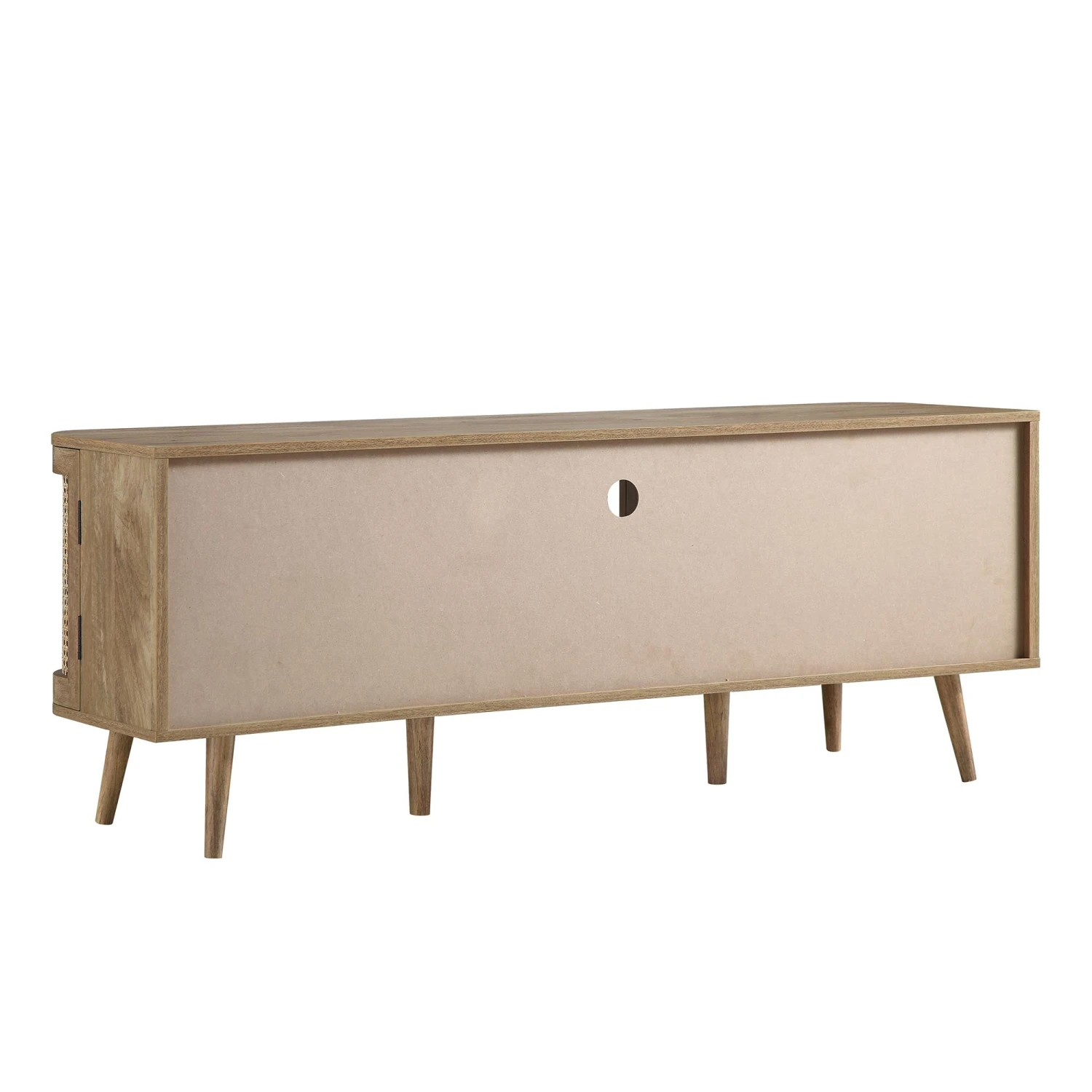 Izzy Curved Rattan 150cm TV Unit, Natural 12 Izzy Curved Rattan 150cm TV Unit, Natural - Image 10