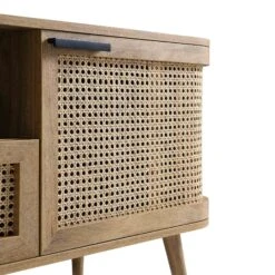 Izzy Curved Rattan 150cm TV Unit, Natural 28 Izzy Curved Rattan 150cm TV Unit, Natural -FINZ Furniture Shop FT TV 03 NAT detail1