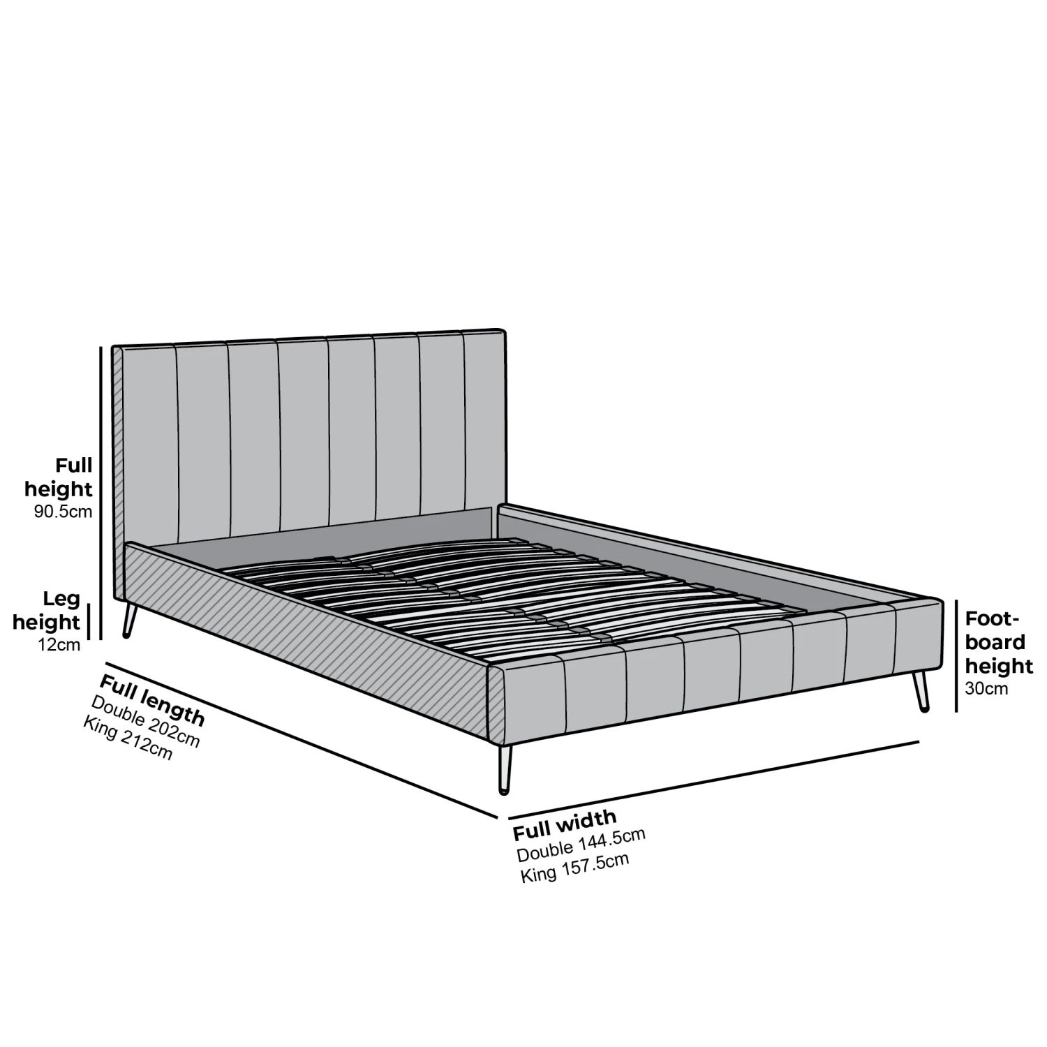 Sylvie Velvet Upholstered Bed Frame With Golden Chrome Legs, Pink Velvet 7 Sylvie Velvet Upholstered Bed Frame With Golden Chrome Legs, Pink Velvet - Image 5