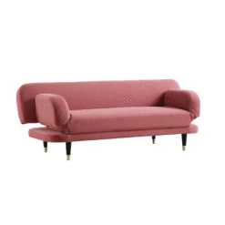 Solna 2-Seater Sofa Bed, Dusty Rose Velvet 22 Solna 2-Seater Sofa Bed, Dusty Rose Velvet -FINZ Furniture Shop GCSF 2277 PINK VEL GIF1