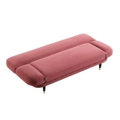 Solna 2-Seater Sofa Bed, Dusty Rose Velvet 30 Solna 2-Seater Sofa Bed, Dusty Rose Velvet -FINZ Furniture Shop GCSF 2277 PINK VEL WB4