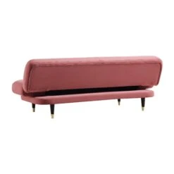Solna 2-Seater Sofa Bed, Dusty Rose Velvet 31 Solna 2-Seater Sofa Bed, Dusty Rose Velvet -FINZ Furniture Shop GCSF 2277 PINK VEL WB7