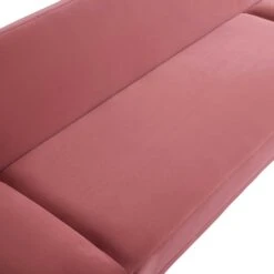 Solna 2-Seater Sofa Bed, Dusty Rose Velvet 32 Solna 2-Seater Sofa Bed, Dusty Rose Velvet -FINZ Furniture Shop GCSF 2277 PINK VEL detail1