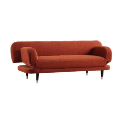 Solna 2-Seater Sofa Bed, Rust Velvet 23 Solna 2-Seater Sofa Bed, Rust Velvet -FINZ Furniture Shop GCSF 2277 RUST VEL GIF1