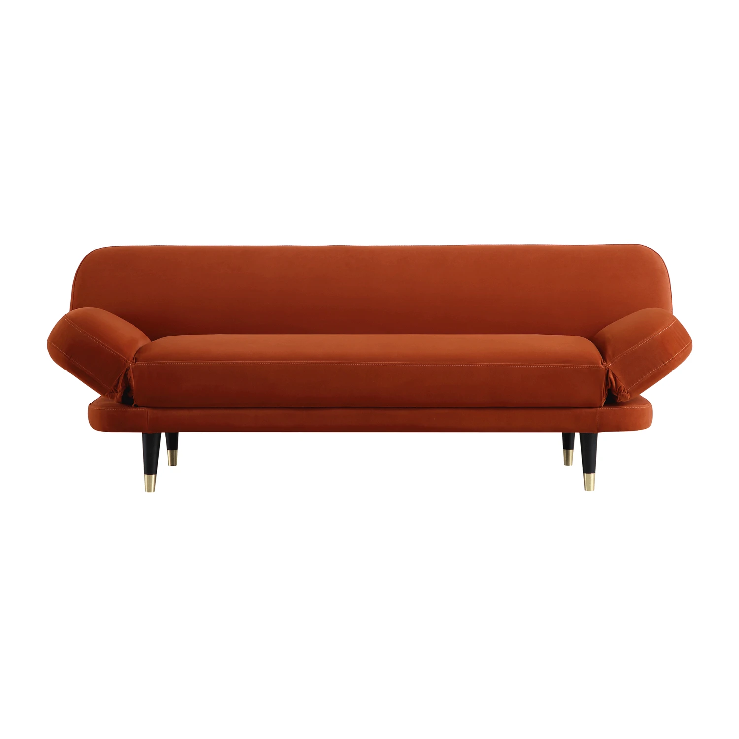 Solna 2-Seater Sofa Bed, Rust Velvet 6 Solna 2-Seater Sofa Bed, Rust Velvet - Image 4