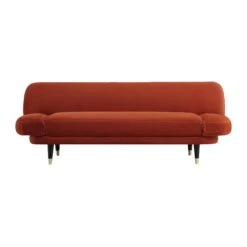 Solna 2-Seater Sofa Bed, Rust Velvet 28 Solna 2-Seater Sofa Bed, Rust Velvet -FINZ Furniture Shop GCSF 2277 RUST VEL WB3