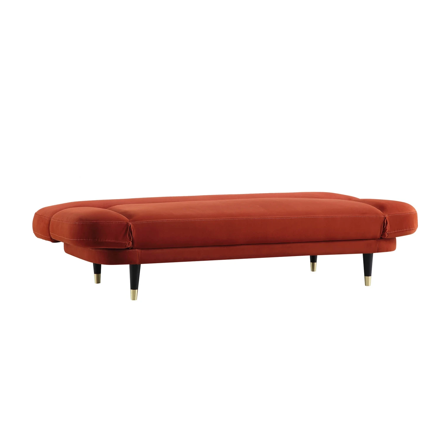 Solna 2-Seater Sofa Bed, Rust Velvet 13 Solna 2-Seater Sofa Bed, Rust Velvet - Image 11