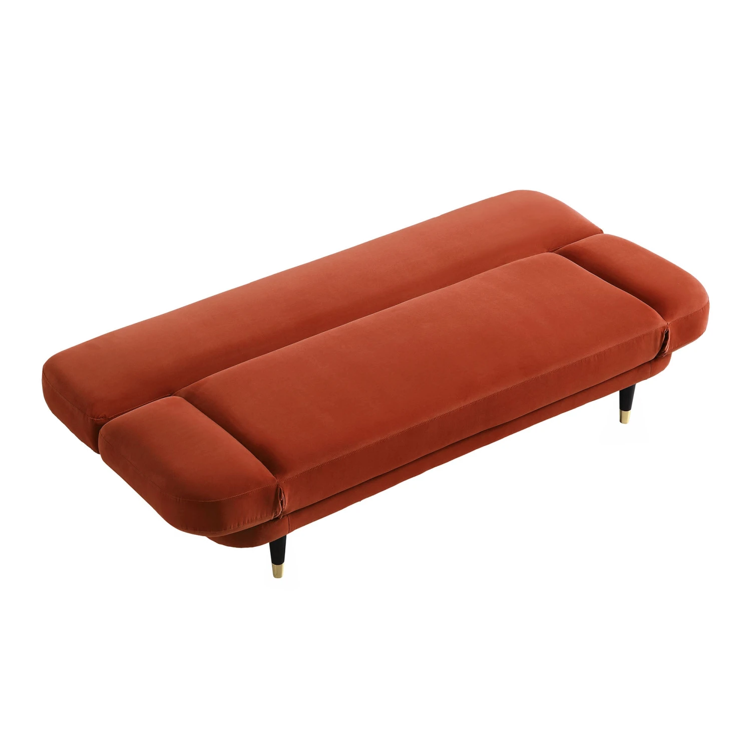 Solna 2-Seater Sofa Bed, Rust Velvet 18 Solna 2-Seater Sofa Bed, Rust Velvet - Image 16