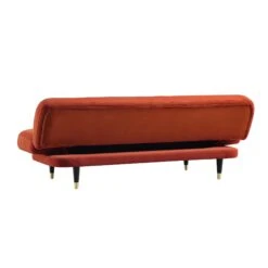 Solna 2-Seater Sofa Bed, Rust Velvet 35 Solna 2-Seater Sofa Bed, Rust Velvet -FINZ Furniture Shop GCSF 2277 RUST VEL WB8