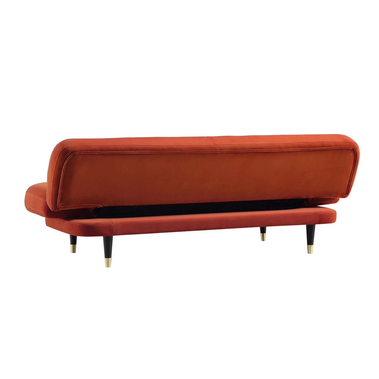 Solna 2-Seater Sofa Bed, Rust Velvet 19 Solna 2-Seater Sofa Bed, Rust Velvet - Image 17