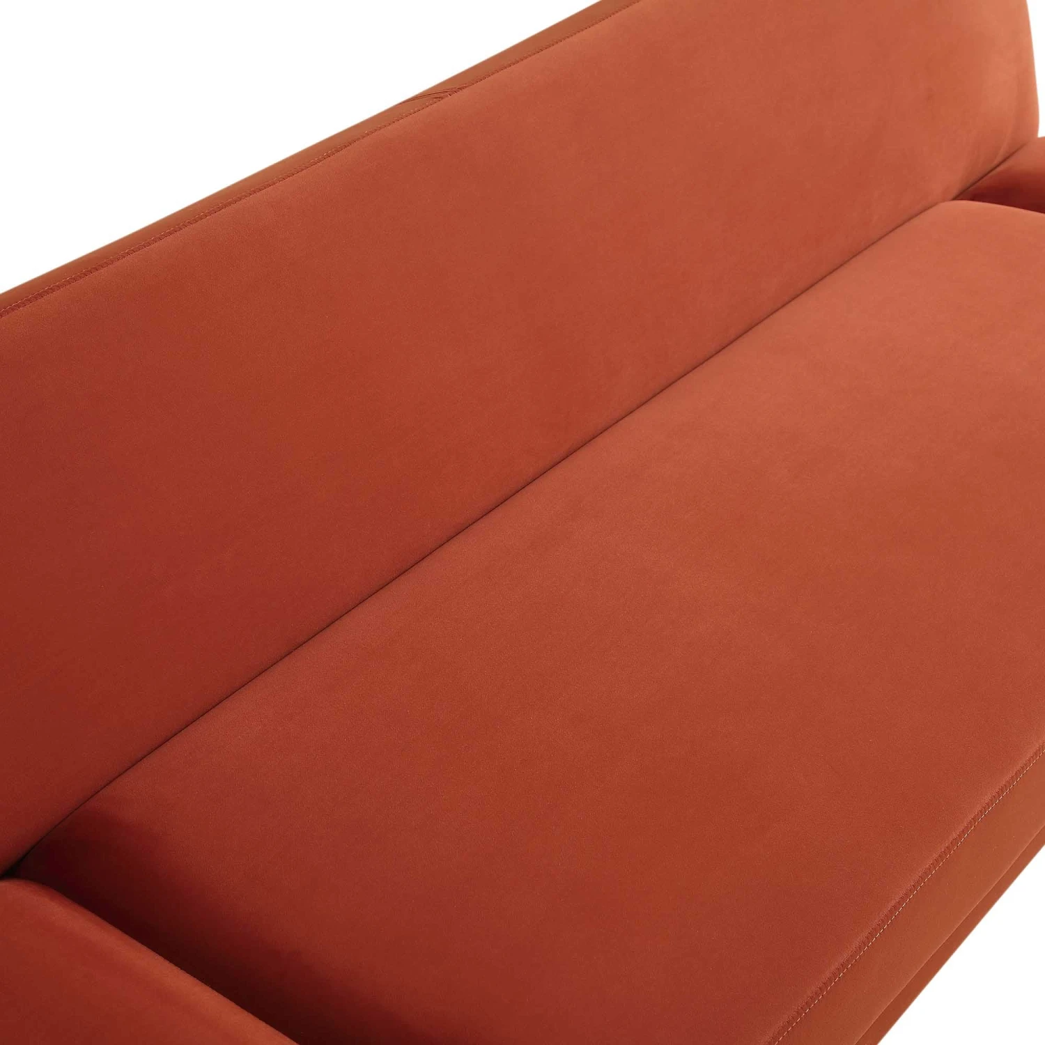 Solna 2-Seater Sofa Bed, Rust Velvet 16 Solna 2-Seater Sofa Bed, Rust Velvet - Image 14
