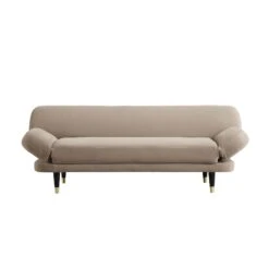 Solna 2-Seater Sofa Bed, Mink Velvet -FINZ Furniture Shop GCSF 2277 TAUPE VEL WB1