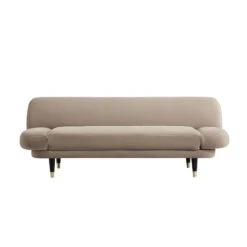 Solna 2-Seater Sofa Bed, Mink Velvet -FINZ Furniture Shop GCSF 2277 TAUPE VEL WB2