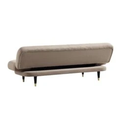 Solna 2-Seater Sofa Bed, Mink Velvet -FINZ Furniture Shop GCSF 2277 TAUPE VEL WB6