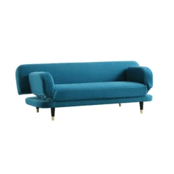 Solna 2-Seater Sofa Bed, Teal Velvet 20 Solna 2-Seater Sofa Bed, Teal Velvet -FINZ Furniture Shop GCSF 2277 TEAL VEL GIF2