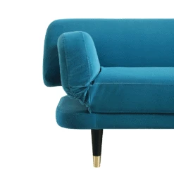Solna 2-Seater Sofa Bed, Teal Velvet 22 Solna 2-Seater Sofa Bed, Teal Velvet -FINZ Furniture Shop GCSF 2277 TEAL VEL GIF3