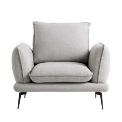 Obriel Grey Marl Fabric Armchair 15 Obriel Grey Marl Fabric Armchair -FINZ Furniture Shop GCSF 2299 GREY FAB 1ST WB1