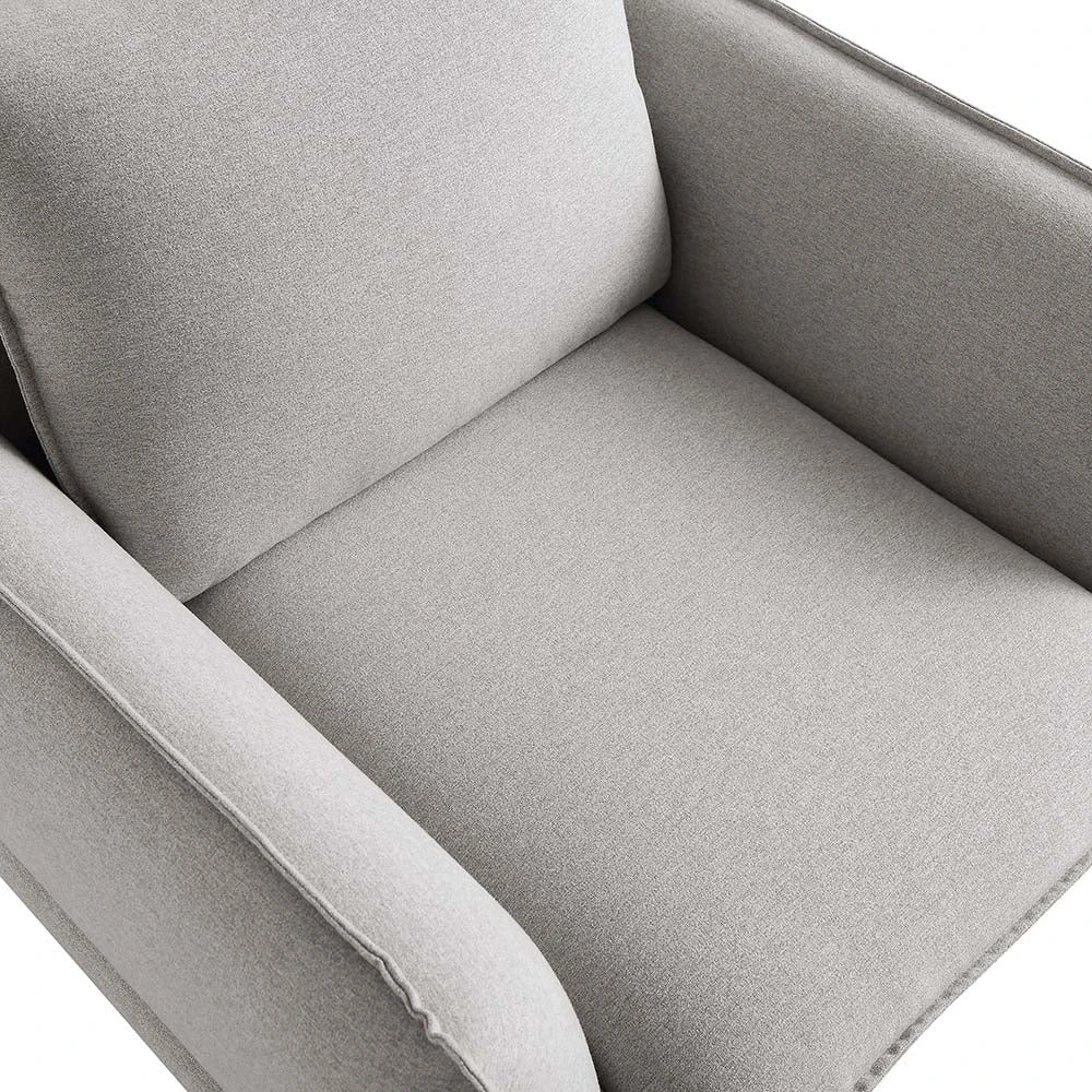 Obriel Grey Marl Fabric Armchair 12 Obriel Grey Marl Fabric Armchair - Image 10