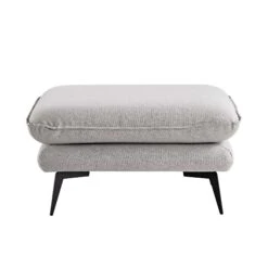 Obriel Grey Marl Fabric Footstool 14 Obriel Grey Marl Fabric Footstool -FINZ Furniture Shop GCSF 2299 GREY FAB STOOL WB2