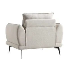 Obriel Oatmeal Fabric Armchair 27 Obriel Oatmeal Fabric Armchair -FINZ Furniture Shop GCSF 2299 OAT FAB 1ST WB5