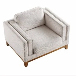 Dipley Oatmeal Fabric Sofa, 1-Seater 20 Dipley Oatmeal Fabric Sofa, 1-Seater -FINZ Furniture Shop GCSF 2339 OAT WOV 1ST WB3