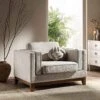 Dipley Oatmeal Fabric Sofa, 1-Seater 2 Dipley Oatmeal Fabric Sofa, 1-Seater -FINZ Furniture Shop GCSF 2339 OAT WOV 1ST main