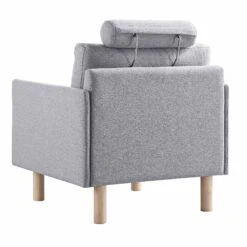 Timber Grey Marl Fabric Armchair 21 Timber Grey Marl Fabric Armchair -FINZ Furniture Shop GCSF 2348 GREY FAB 1ST WB5