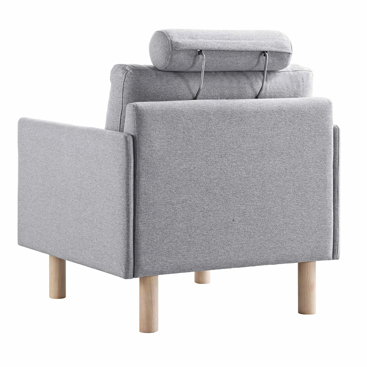 Timber Grey Marl Fabric Armchair 11 Timber Grey Marl Fabric Armchair - Image 9