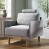 Timber Grey Marl Fabric Armchair 2 Timber Grey Marl Fabric Armchair -FINZ Furniture Shop GCSF 2348 GREY FAB 1ST main