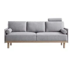 Timber Grey Marl Fabric Sofa, 3-Seater 20 Timber Grey Marl Fabric Sofa, 3-Seater -FINZ Furniture Shop GCSF 2348 GREY FAB 3ST WB1