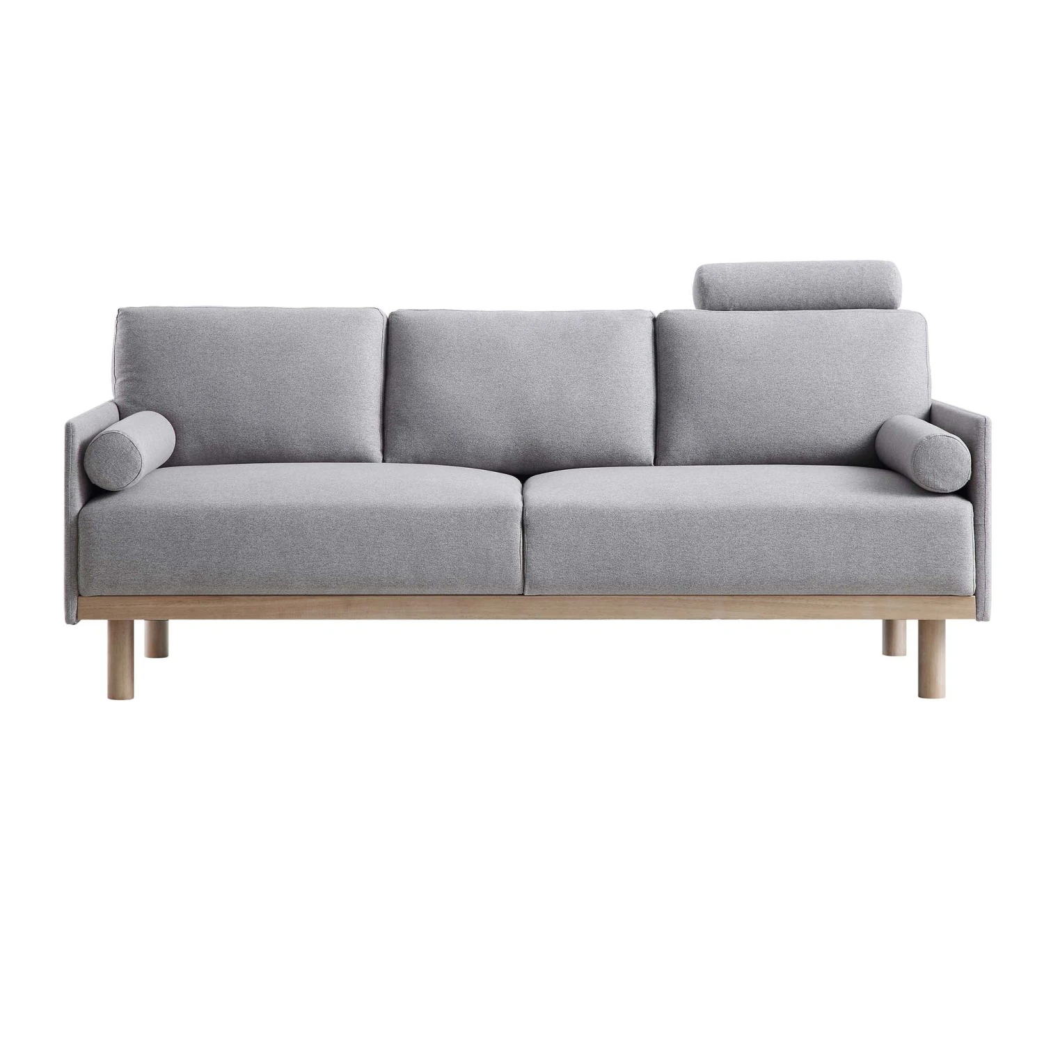 Timber Grey Marl Fabric Sofa, 3-Seater 6 Timber Grey Marl Fabric Sofa, 3-Seater - Image 4